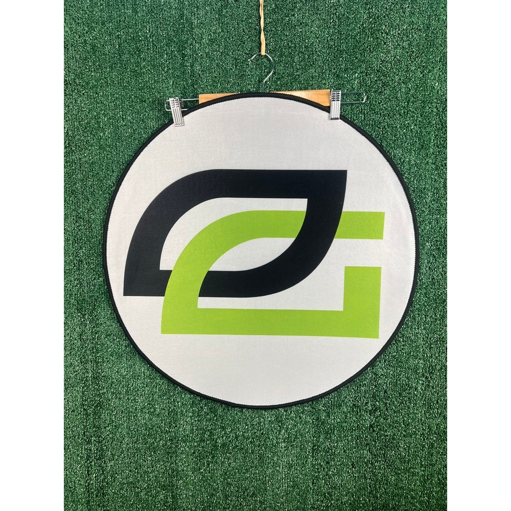 Optic Gaming Green Wall Brick by Brick Optic Texas Esports Rug Non Slip Back